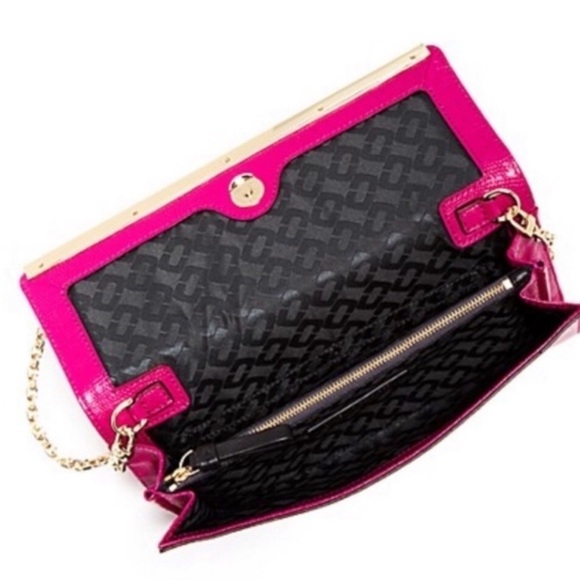 Diane Von Furstenberg Voyage Lizard Leather Clutch Vintage - Picture 7 of 9